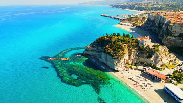 Beautiful Tropea from above on a sunny day.