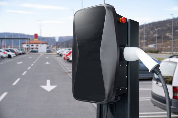 istock Close-up of a electric charging station 1476683716