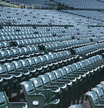 These box seats taken before a game at Wrigley Field seem to stretch on forever.