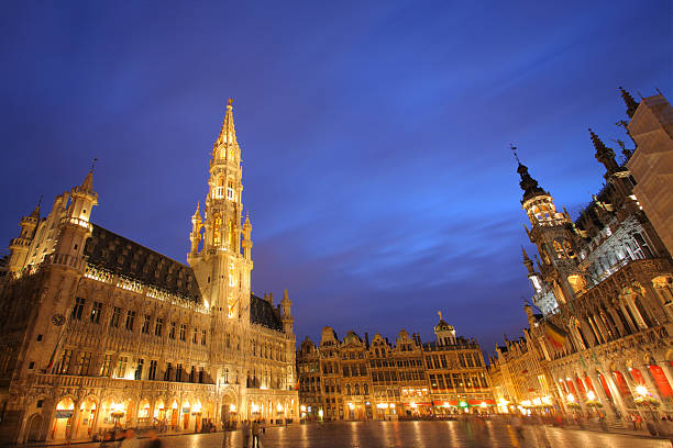 istock Grand Place, which is located in Brussels  147668622