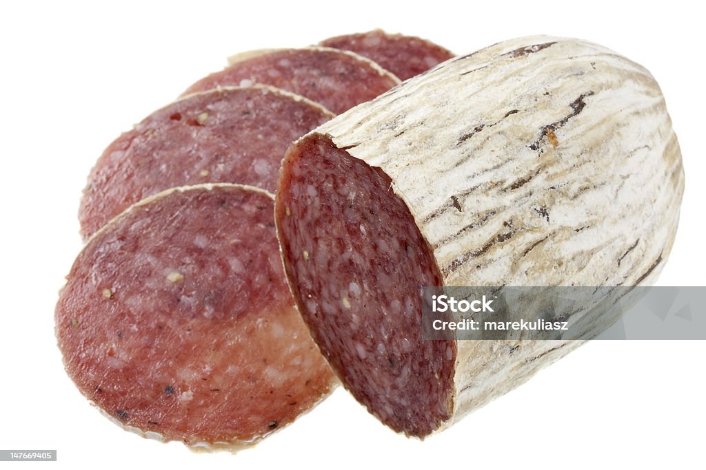 Getrocknete Italienische salami - Lizenzfrei Fleisch Stock-Foto