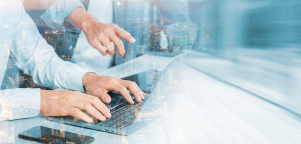 istock Business people working as a team presentation ideas Analyze big data and marketing strategies. Business data exchange chart 1476698198