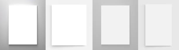 istock 3d vector mockup for design. Blank sheet of paper. Element for advertising and promotional message. 1476699840