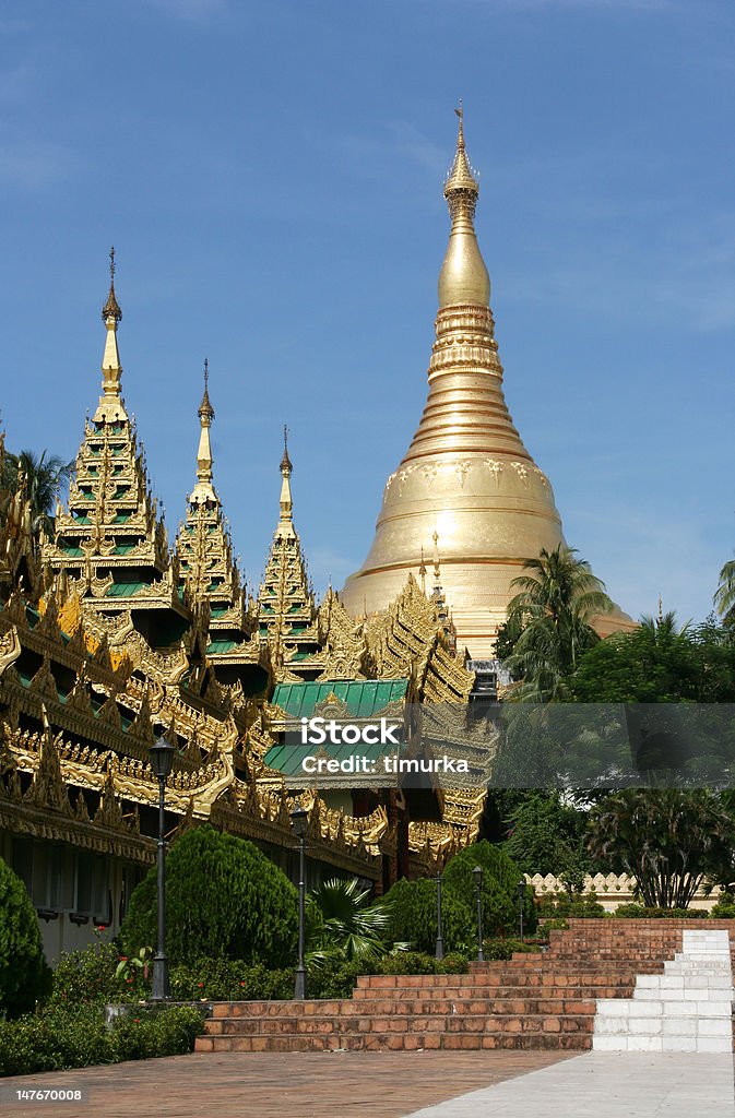 Pagode de Shwedagon - Foto de stock de Arranjar royalty-free