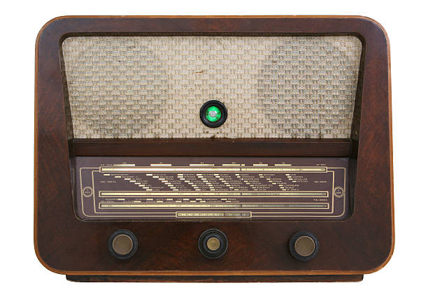 istock Vintage 1956 Radio isolated on white 147670375