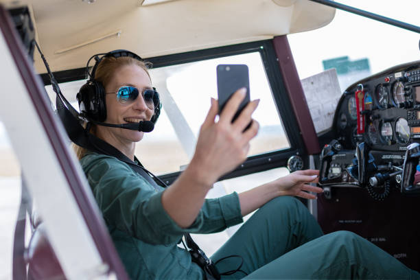 istock A female pilot with her sport plane 1476704442