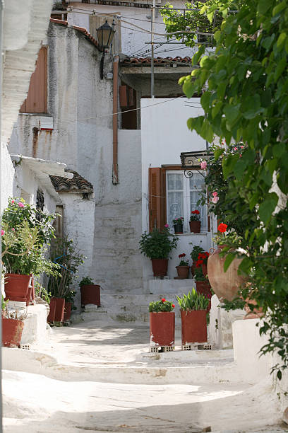 istock traditional greek houses 147670848