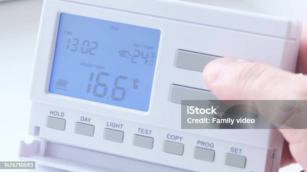 Temperature Regulation In The House Radiator Control Panels For Room Heating Stock Photo - Download Image Now