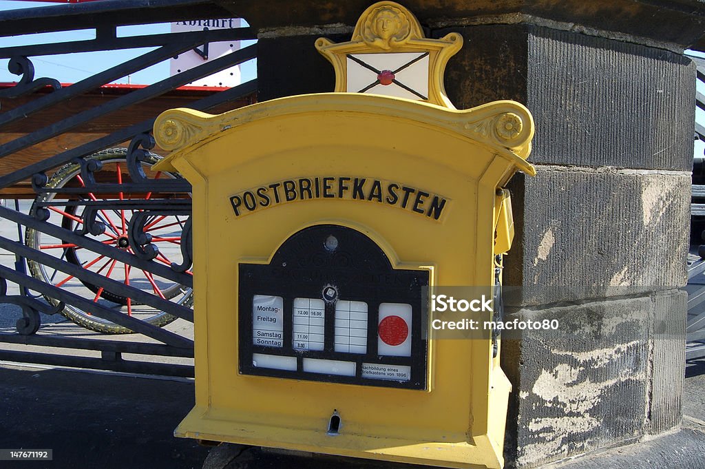 Postbox Old Postbox in Dresden, Germany Antique Stock Photo