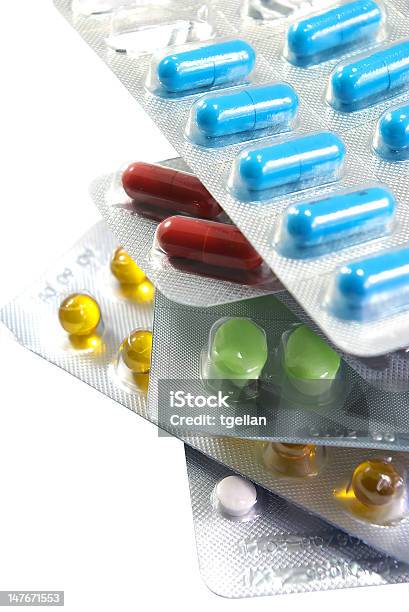 Different Pills Stock Photo - Download Image Now - Assistance, Blister, Brown