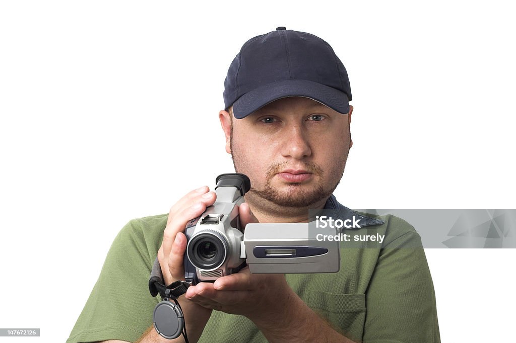 Hombre con cámara - Foto de stock de Arte libre de derechos