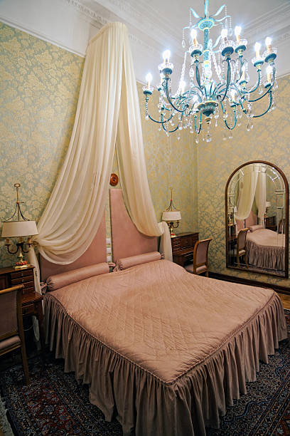 istock Luxury hotel bedroom 147672416