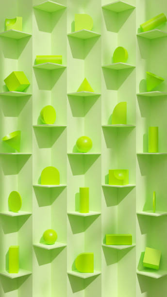 istock Glass shape colorful realistic 3d render illustration 1476724485