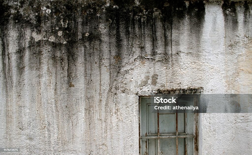 Forma kapie na ścianie cementu - Zbiór zdjęć royalty-free (Biały)