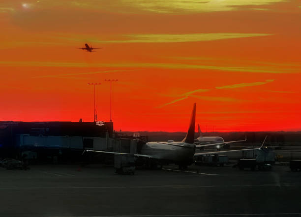 istock Hartsfield-Jackson Airport Sunset Takeoff 1476730209