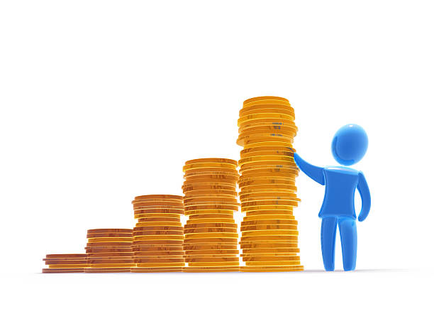 Savings Graph stock photo