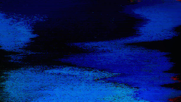 istock Glitch noise static television VFX pack. Visual video effects stripes background, CRT tv screen no signal glitch effect 1476730937