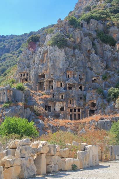 istock Mysterious rock tombs of ancient Myra. 1476731195