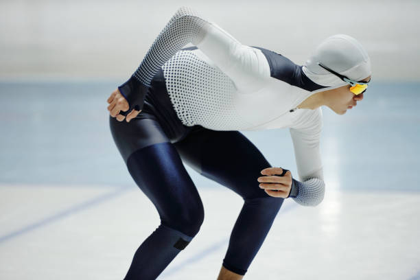 istock Young active man in speed skating uniform and eyeglasses 1476731880