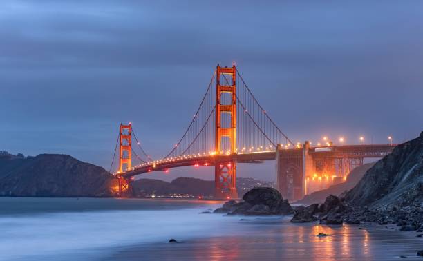 istock Beautiful bridge across the river in the evening. 1476733107