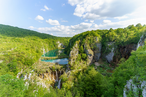 Landscape with Plitvice national park, Croatia