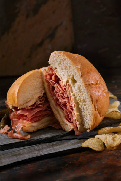 istock Fried Mortadella Sandwich with Provolone Cheese 1476737091