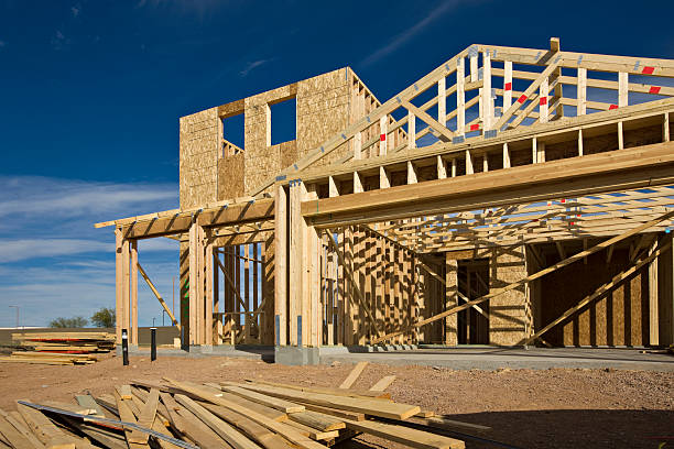 istock A house being constructed with wood 147673897