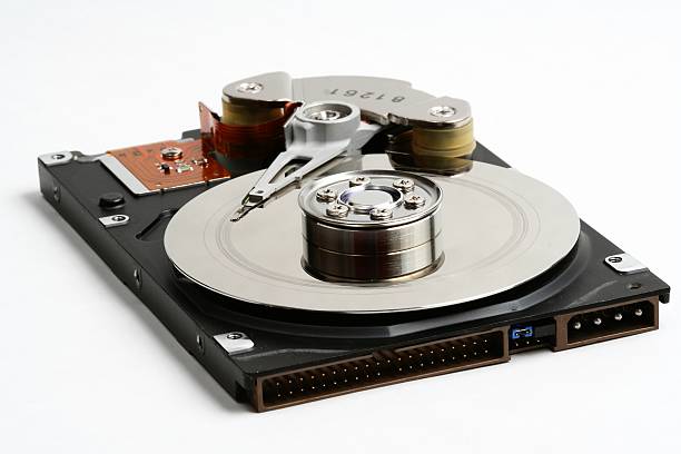 Damaged Hard Disk stock photo