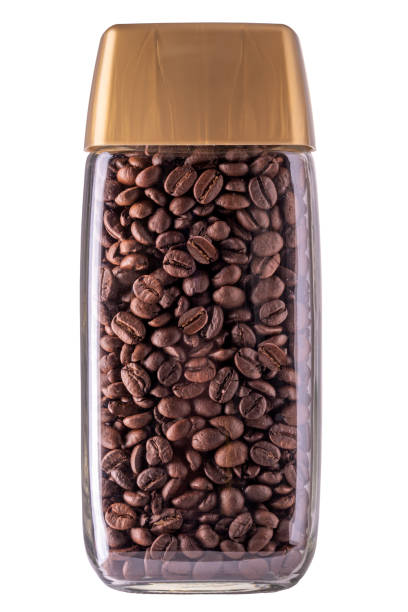 istock Roasted coffee beans in glass jar 1476752615