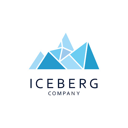 Iceberg Logo Abstract Design. Iceberg Creative Logo with Simple Concept.