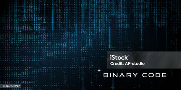 Binary Code Background Stock Illustration - Download Image Now ...