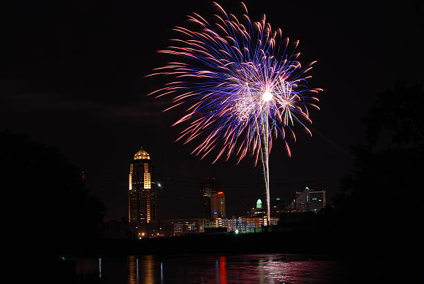 istock Fireworks Over Des Moines Iowa 147676293