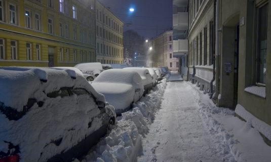 Snowstorm in Oslo