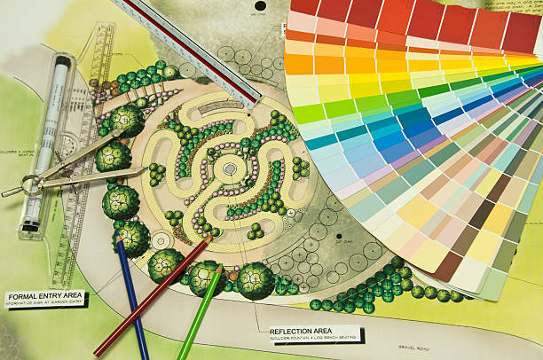 istock Color Wheel Landscape Design 147676602