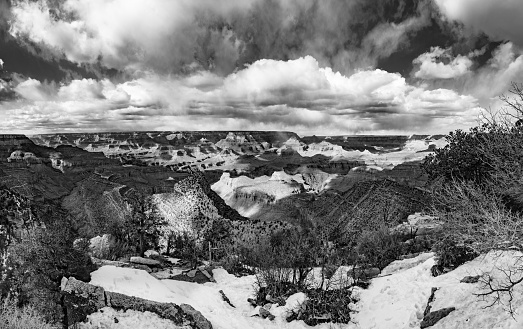scenic panorama of grand canyon at south rim
