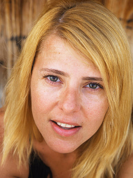 istock Blond woman portrait 147676888