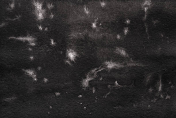 istock Watercolor, abstract illustration of a black, texture background with stains. 1476769190