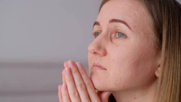 istock A young woman with an attractive face has psychological problems, feeling anxiety, depression 1476769544