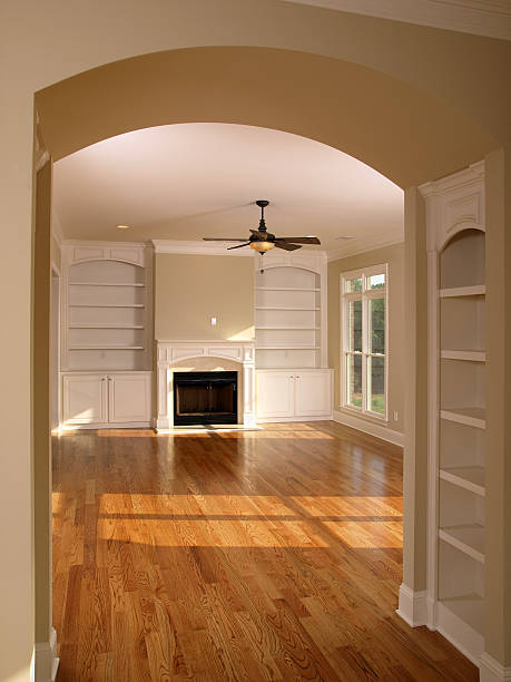 istock Luxury Living Room with Arched Entrance 147677424