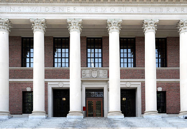 Harvard University Library This imposing building has one of the world's finest academic collections. widener library stock pictures, royalty-free photos & images