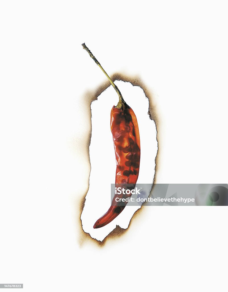 Red Hot pimenta - Foto de stock de Buraco royalty-free