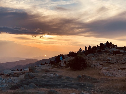 The Keys View at the Joshua Tree National Park is the most desired spot at sunset in the Park.