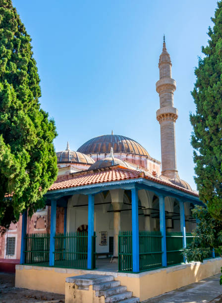 istock Suleman mosque in Rhodes fortress, Greece 1476785777
