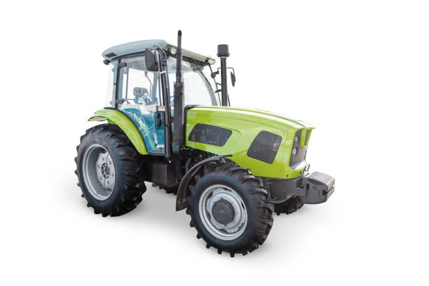 istock Modern wheeled tractor isolated on white background 1476786659
