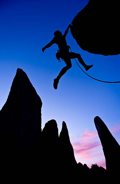 istock Climber clinging to the edge. 147678843