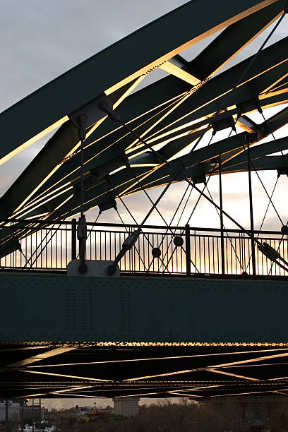 Bridge at Sunset stock photo