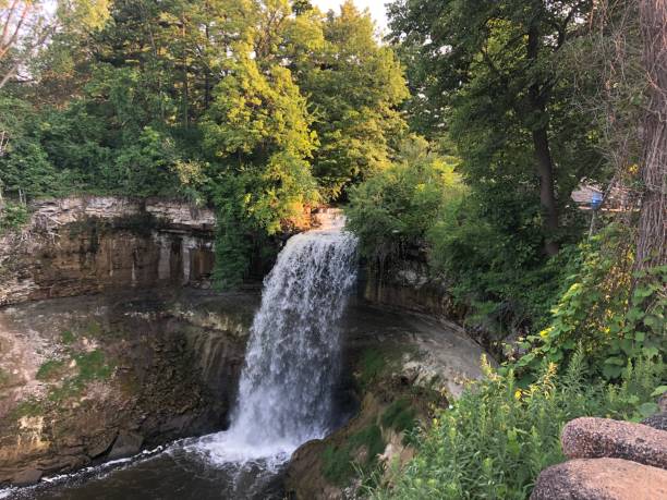 istock Minnehaha Falls, Minneapolis, Minnesota - waterfalls in a park 1476797893