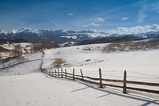 Winter landscape stock photo