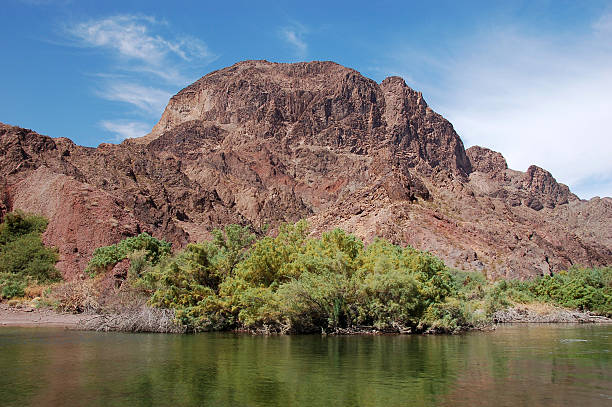 View of Colorado River from the Navajo Bridge in northern Arizona. Southwest USA.