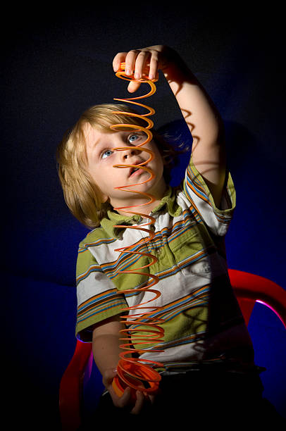 istock Toddler with Slinky 147681199